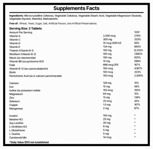 Multinutrient Formula VM-2000 (pack of 2) - Image 2